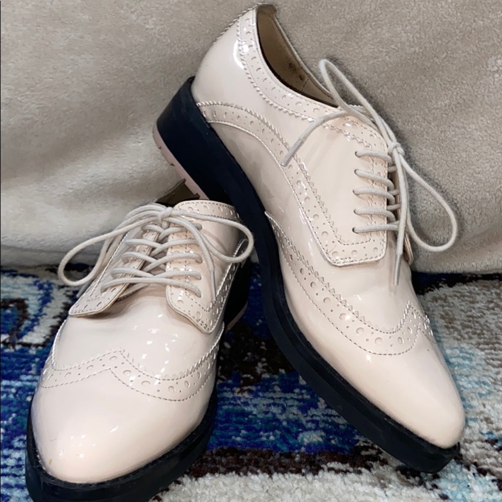 Cream shoes by Gunmetal!
